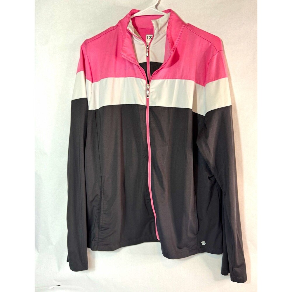 IZOD Lady’s Athleisure Set Full Zip Colorblock Jacket XXL & XL Sleeveless Top